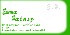 emma halasz business card